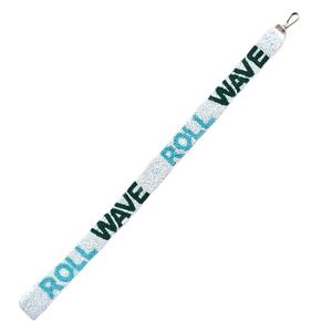 Perle de rocaille en or blanc personnalisé design rouleau vague à la mode sangle de sac à main accessoires pour sacs - Product Image 1