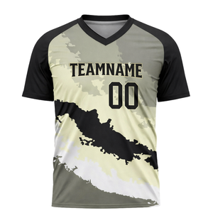 เสื้อเบสบอลแบบซับลิเมชั่นสั่งทำสำหรับผู้ชาย ลายพราง คอวี เสื้อทีม ชุดกีฬา ระบายอากาศได้ดี จำหน่ายจำนวนมาก - Product Image 2