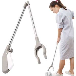 Ramasseur de déchets pliable en acier inoxydable de 83 cm - Léger et robuste pour la collecte des déchets domestiques et aide à la mobilité - Product Image 4