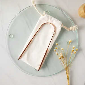 Grattoir à langue en cuivre antibactérien, élimine les germes, améliore la fraîcheur buccale et soutient la santé des gencives - Product Image 6