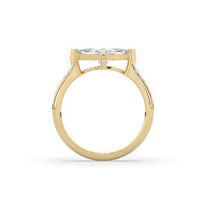 Bague de Fiançailles Légère en Or 14K avec Diamant de Laboratoire 1,70 Carat Taille Marquise Style Unique pour Femme - Vente en Gros Direct Usine - Product Image 2