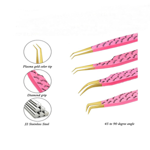 แหนบดึงขนตาสแตนเลสสตีลคุณภาพพรีเมียม ยี่ห้อ Kaamir Instruments ด้ามจับถนัดมือ สำหรับตกแต่งคิ้ว ป้องกันแม่เหล็ก ปลายเรียบเนียน - Product Image 4