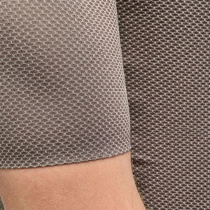 Maillot de cyclisme pour femme à manches trois quarts, séchage rapide, fermeture éclair intégrale, maille respirante, 100% polyester, haut de sport gris à motifs - Product Image 6