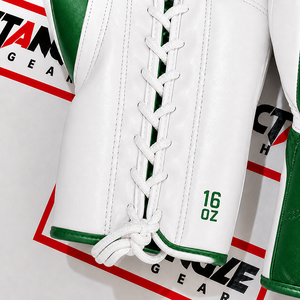 Gants de combat rectangulaires en cuir durable, pour entraînement de boxe, avec support de poignet à lacets, équipement professionnel pour boxeurs - Product Image 4