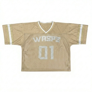 Jersey de fútbol americano de malla con cintura personalizada, jersey de San Diego, uniforme de fútbol americano para hombre, jersey sin mangas con cuello en V, jersey de práctica para adultos - Product Image 1