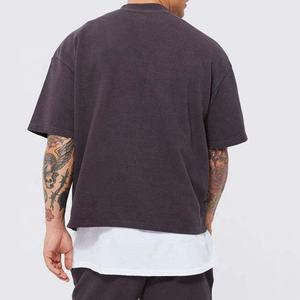 High Quality 100% Cotton Knitted Custom Printed <b>Men's</b> Boxy Fit Oversized Eco-Friendly T-Shirts Street Wear 380g Acid <b>Wash</b> Quick - Product Image 5