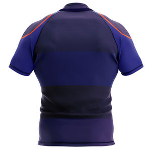 Nueva Camiseta de Rugby con Diseño Estampado, 100% Poliéster, Cuello Personalizado, Protección UV, Transpirable - Product Image 3