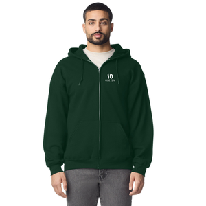 Adult Full <b>Zip</b> <b>Hooded</b> Sweatshirt Forest Green Custom Casual Hoodie Jacket Soft Fleece <b>Zip</b>-Up Hoodie for Men & Women Wholesale - Product Image 2