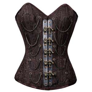 Corsets pour femmes, sexy, gainants, modernes, en brocart, pour grandes tailles, respirants - Product Image 1