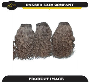 Nueva llegada 20-30 pulgadas cuerpo suave ondulado máquina cutícula alineada doble trama Remy paquetes de cabello crudo extensiones de cabello humano indio - Product Image 5