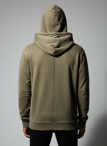 Sudadera con Capucha Desgastada para Hombre, Fabricada por OEM, 100% Algodón, 450GSM, Efecto Deslavado al Sol, Lavado Ácido, Estilo Vintage, Sudadera de Calle - Product Image 3