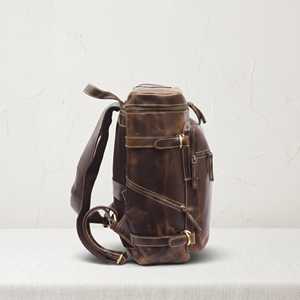 Wholesale Custom Genuine <b>Leather</b> Anti-Theft Zipper Backpack Luxury Travel <b>Rucksack</b> Waterproof <b>Laptop</b> Bag Unisex School Bag - Product Image 6