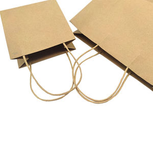 Kraft Paper Carry <b>Bag</b> Custom Logo Twisted Handle - Product Image 4