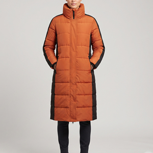 Women's Outdoor Padded Winter Long <b>Coat</b> Outerwear <b>Bubble</b> Puffer Long <b>Coat</b> Ladies Stand Collar Padded Puffer Long <b>Coats</b> Women - Product Image 4