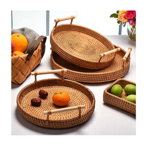 Bandeja de Ratán Rectangular Hecha a Medida, Cesta Organizadora para Frutas, Desayuno y Pan, Artículo Decorativo de Alta Demanda y Más Vendido - Product Image 5