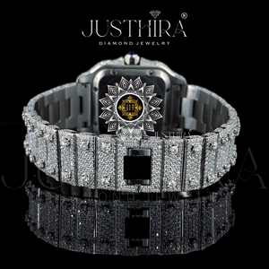 Luxury Iced Square Mens Quartz <b>Watch</b> Stainless Steel Hip Hop Fashion Analog <b>Diamond</b> Bust Wholesale Factory Lowest Price - Product Image 3
