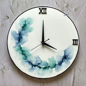 HOME Epoxy Resin Wall <b>Clock</b> Modern Design <b>Battery</b> Operated Customized Size Luxury Home Decor Wedding Multi-piece Set Best - Product Image 6