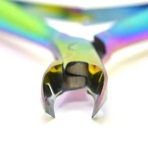 Ensemble de coupe-ongles professionnels en acier inoxydable couleur arc-en-ciel, coupe-ongles droits à ouverture large, design durable pour les ongles des doigts - Product Image 4