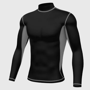 Camisetas de Compresión para Hombre, Ropa Deportiva para Gimnasio, Manga Larga, Color Negro, para Rugby, Deporte, Maternidad - Product Image 5