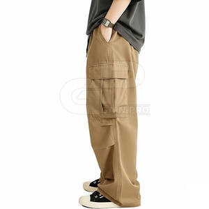 Pantalones Cargo para Hombre, Estilo Urbano, Diseño con Múltiples Bolsillos, Ajuste Cómodo, Ideal para Uso Casual y al Aire Libre - Product Image 4