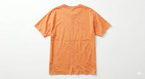 <b>Orange</b> Washed Casual Blank Digital Printing Regular Fit Short Sleeve O-Neck Streetwear T-<b>Shirt</b> for <b>Men</b> - Product Image 6