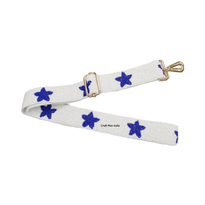 Sangles de sac à bandoulière élégantes personnalisées, ornées de sequins et de perles, accessoires de concert brodés à la main, artisanat indien, imprimé par transfert thermique - Product Image 1