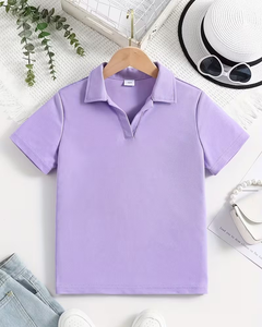 T-shirts Polo Unisexe à Manches Courtes en Polyester/Coton pour Enfants – Collection Décontractée – Impression de Logo Personnalisé Bangladesh – Tissu Tricoté à Séchage Rapide - Product Image 1