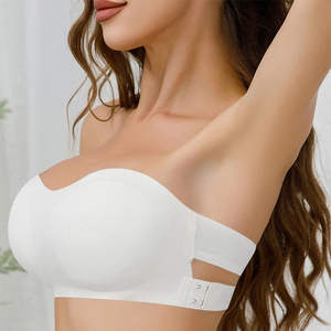 Soutien-gorge de sport sans bretelles en U, respirant, sexy, sans couture, à maintien élevé, avec cristaux, pour yoga, gym et fitness, pour femmes, vente en gros, haute qualité - Product Image 1