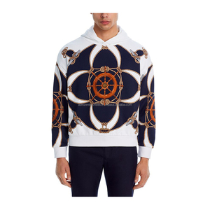 Sudadera con Capucha Unisex con Estampado Náutico, 100% Algodón, Transpirable, Corte Regular, Estilo Invernal - Product Image 5