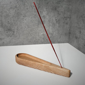 Wooden Ash Catcher Incense Burner Elegant Hand Finished Aroma <b>Stick</b> Holder for Bedroom Office and Meditation Room - Product Image 2