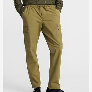 Pantalon cargo jogger pour homme de haute qualité personnalisé, en coton, extensible, coupe slim, avec poches holster, pantalon de travail multi-poches - Product Image 3