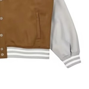 <b>Men</b> Premium Varsity <b>Jacket</b> Custom Wool <b>Leather</b> Letterman Baseball College Coat OEM ODM Wholesale Sample Service Available - Product Image 2