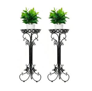 Support de pot de fleurs en fer de style moderne avec un design minimaliste pour la maison contemporaine et l'affichage des plantes sur le balcon - Product Image 3