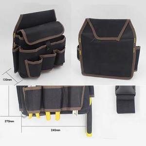 Ceinture porte-outils robuste professionnelle en toile imperméable, sacoche de ceinture pour outils, organiseur de travail avec ceinture réglable - Product Image 3