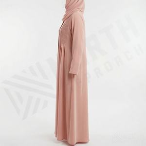 Elegante Abaya para Mujer 2025, Color Personalizado, Largo hasta el Suelo, Poliéster de Alta Calidad, Servicio OEM, Gran Venta, Precio Bajo - Product Image 3