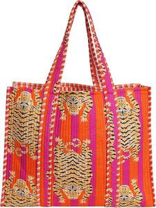 Sac à bandoulière en coton indien vintage fait main pour femme, imprimé à la main, matelassé, avec fermeture éclair, idéal pour la plage, l'été et l'hiver - Product Image 3