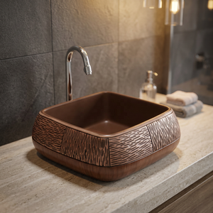 Vistaar High Quality Glossy Round Ceramic Vessel Sink Top Mount Eco-Friendly Wash Basin - Product Image 1
