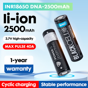 แบตเตอรี่ลิเธียมไอออน 18650 3.7V 2500mAh 40A แบบทรงกระบอก ชาร์จได้ สำหรับเครื่องมือไฟฟ้า RC - Product Image 2