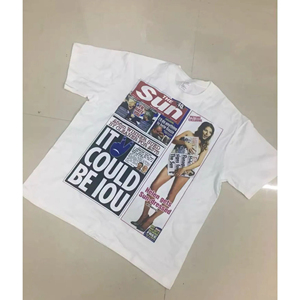 T-shirts personnalisés imprimés style américain Y2K Harajuku Gothic Streetwear Vintage Unisexe Écologiques Respirants Séchage Rapide - Product Image 5