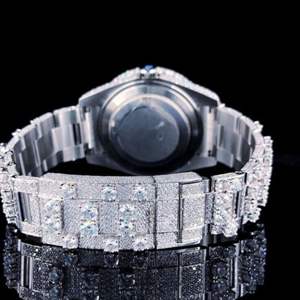 Montre de luxe neuve de haute qualité sertie de diamants de laboratoire incolores pour hommes, prix de gros de la meilleure qualité - Product Image 2