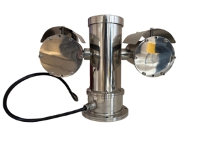 Ağ Bağlantılı Patlamaya Dayanıklı PTZ Paslanmaz Çelik CMOS IP68 Gece Görüş Kamerası, IR Işık ve Silecekli - Product Image 2