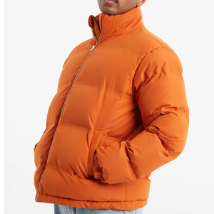 Service OEM, veste matelassée personnalisée avec logo imprimé pour hommes, veste matelassée brillante pour hommes, chaude pour l'hiver, faible MOQ - Product Image 3