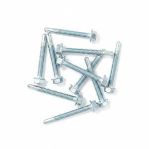 PDC Premium Hex Washer Head Self-Drilling <b>Screws</b> (Metric/Inch) Zinc Coated Class 8 Heavy Duty Carbon Steel Standard Thread - Product Image 4