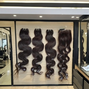 EXTENSIONES DE CABELLO HUMANO SIN PROCESAR RAW INDIAN RIZADO TEMPLE REMY DEL SUR DE LA INDIA PRECIOS AL POR MAYOR BARATOS - Product Image 4