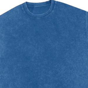 T-shirt à manches courtes pour homme en coton 100% - Coupe classique - Taille plus - Marque personnalisée - Impression de logo personnalisée - Effet vieilli - Product Image 5