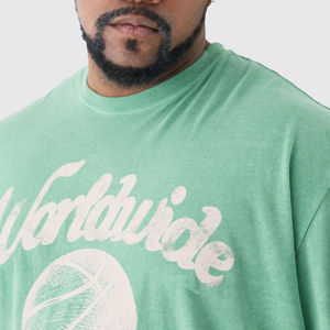 Service OEM de haute qualité, vente en gros de t-shirts personnalisés pour hommes avec impression en relief, t-shirts en coton à manches courtes avec impression en relief - Product Image 4