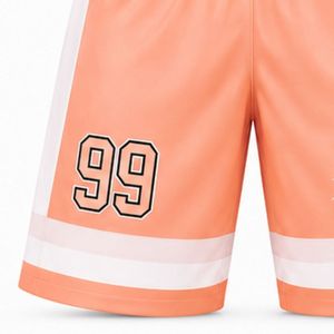 Shorts de hockey sur glace sublimés pour hommes, en polyester rayé, vêtements de sport légers, uniforme d'équipe, vêtements de compétition - Product Image 4
