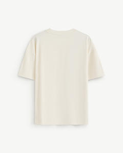 T-shirt décontracté pour homme 100 % coton épais à manches courtes, brodé, coupe ample, respirant, écologique et infroissable – Collection Routine - Product Image 2