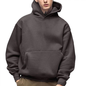 Sudadera con Capucha Personalizada para Hombre, de Algodón Grueso, Lisa, Estilo Oversize, con Hombros Caídos - Product Image 1