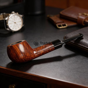 Pipa de Tabaco de Madera Ecológica Moderna Hecha a Mano, Pipa de Fumar de Madera Natural, Regalo Premium de Tradebyd - Product Image 3